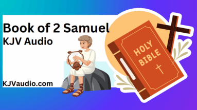 Holy Bible and Cross with David playing his harp