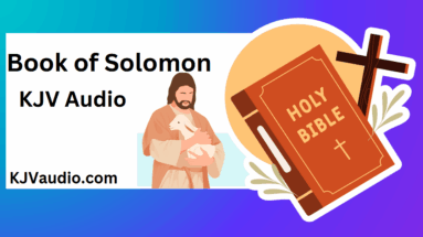 Holy Bible with cross and Jesus holding a baby lamb